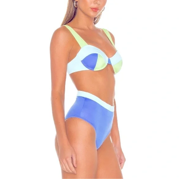 Solid & Striped Lilo Colorblocked Bikini Bottoms ONLY Small - Picture 3 of 8